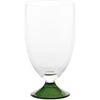 Zafferano Maestro Wassergläser-Set, 4-teilig, mundgeblasen, grün, modernes venezianisches Design, ohne Stiel, raffiniert und elegant