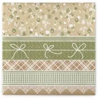 Mank Airlaid Serviette Hermine in Nature, 40 x 40 cm, 50 Stück - Ornamente