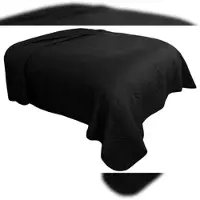 Leonado vicenti Tagesdecke 140x210 cm Schwarz Sofaüberwurf aus Mikrofaser