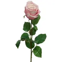 MARELIDA Rose am Stiel Kunstblume Rosenblüte künstliche Blume Real Touch H: 68cm rosa