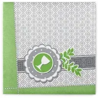 Sovie HORECA Serviette Kelch-Taube in Grün aus Linclass Airlaid 40 x 40 cm, 50 Stück - Kommunion Konfirmation