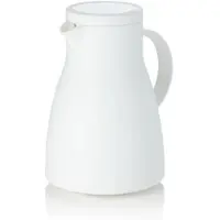 WAS Germany 4x Isolierkanne, 1 ltr., Ø 14,5 cm, Höhe 22 cm, weiß, Polypropylen