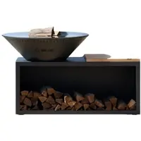 Grill'Chic traditioneller Feuerkorb Stahl 83 anthrazitgrau Doppelwanne