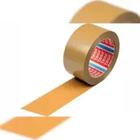 TESA PVC-Klebeband braun, 4124, 50mm breitx66lfm, 65μ, leise, Naturkautschukkleber, 36 Rollen