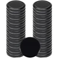 Espírito rebelde Schwarze universelle Metallverschlüsse 66mm - 50 Stück für Konserven- und Marmeladengläser