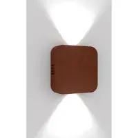 Zafferano Roller LED-Wandleuchte-Rost-mit LED (3000K)