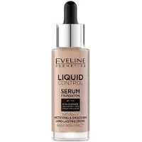 Eveline Cosmetics Flüssig Control Flüssige Foundation mit Pipette Farbe 025 Light Rose 32 ml