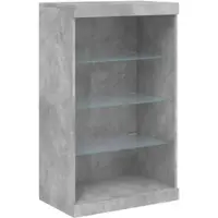 Helloshop26 - Buffet Sideboard Kommode Kleiderschrank Aufbewahrungsmöbel Organizer für Küche Wohnzimmer Lounge mit LED-Beleuchtung 02_0030002