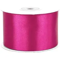 Creativery 50mm Satinband 25m Schleifenband Geschenkband Dekoband Breites Stoffband Fuchsia