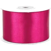 Creativery 50mm Satinband 25m Schleifenband Geschenkband Dekoband Breites Stoffband Fuchsia