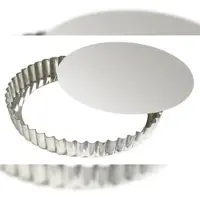 Gobel - Tortenform, rund, geriffelt - Weißblech - Hebeboden - Ø 30/28 cm - H2,5 cm - 126442