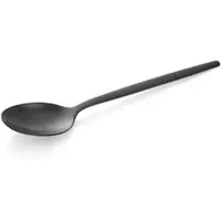 WAS Germany 24x Dessertlöffel ALEX SCHWARZ, mit schwarz, matte PVD Beschichtung, 16 cm, Chromnickelstahl 18/10