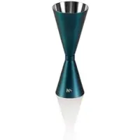 WAS Germany 4x Slim Jigger Nocturn, 3/6 cl, Ø 5 cm, Höhe 13 cm, blau matt - HLC, Chromnickelstahl 18/10