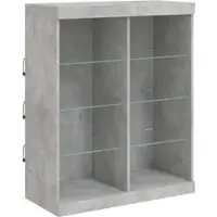 Helloshop26 - Buffet Sideboard Kommode Kleiderschrank Aufbewahrungsmöbel Organizer für Küche Wohnzimmer Lounge mit LED-Beleuchtung 02_0030008