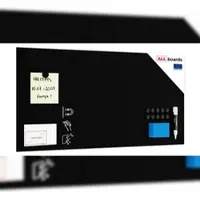 Allboards Rahmenloses SLIMboard – Kreideoberfläche – 60×30 cm + Zubehör
