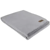 Eskimo Edelvelours Decke 100x150 cm | silber - grau