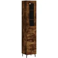 Helloshop26 - Buffet Sideboard Kommode Kleiderschrank Aufbewahrungsmöbel Organizer Küche Wohnzimmer Lounge hoch 34,5 x 34 x 180 cm 02_0033291