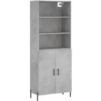Helloshop26 - Buffet Sideboard Kommode Kleiderschrank Aufbewahrungsmöbel Organizer Küche Wohnzimmer Lounge hoch 69,5 x 34 x 180 cm 02_0034518