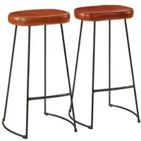 Décoshop26 - Set aus 2 Barhockern/Hochstühlen 44 x 37,5 x 78 cm Metallgestell und PVC-Sitzfläche DEC029590
