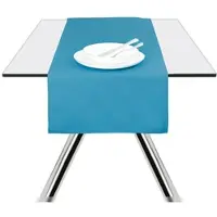 Excelsa Tischläufer Panama Color Baumwolle 140X45 Cm Blau