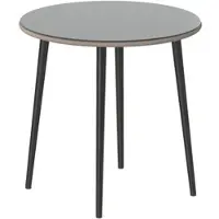 Outsunny Garten-Esstisch mit Tischplatte aus gehärtetem Glas und Rattanrand, Stahlgestell, 80 x 80 x 74 cm, grau
