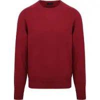 William lockie  O-Auschnitt Pullover Lammwolle rot