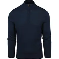 Suitable Merino Half Zip Pullover Navy