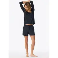 Schiesser Pyjamashorts "Mix + Relax" Bund mit Bindeband, Modalmix, Single-Jersey Qualität