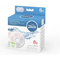 Zeus Cascade Trinkbrunnen Edelstahl - Zubehör: Triple Action Filter rahmenlos (6 Stück)