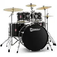 Premier Revolution 22" 5-teiliges Schlagzeug-Bundle Schwarz