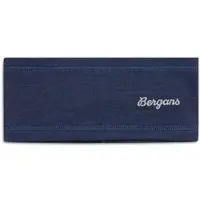 Bergans Kopf Schweißband Kinder Wool Headband Navy Blue/Solid Grey (Größe 50)