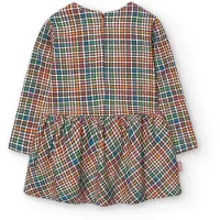 Boboli Knit Check Langarmkleid