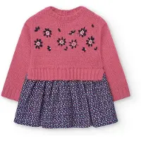 Boboli Knitwear Combined Langarmkleid