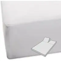 BETTWARENSHOP Molton Split Schonbezug für Matratzen-Topper 180x200 cm