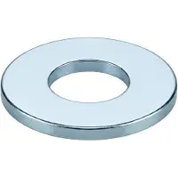 Industrial Quality Supplies ISO 7089 Scheibe Stahl CE 16mm (17x30x3 ) galvanisch verzinkt ohne Fase Form A 100 Stk