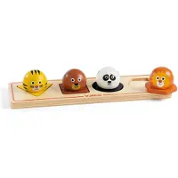 Djeco Ball'n'Co Holzpuzzle Wilde Tiere 4 Teile