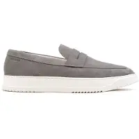 Hinson Palmer Slipper für Herren, Grau, aus Wildleder