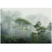 WALLARENA Fototapete Wald in Grün | Gr.: 300 x 210 cm