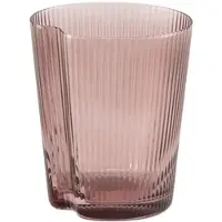 Zafferano 6er-Set amethystfarbene Trinkgläser aus mundgeblasenem Glas, handlich und stapelbar, ergonomisches Design für den täglichen Gebrauch am Tisch.