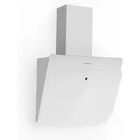 Klarstein Dunstabzugshaube, Abzugshaube Kopffrei, Leiser Dunstabzug, Dunstabzugshaube mit Filter, Wandhaube mit 3 Stufen, Dunstabzugshaube Abluft, Dunstabzugshaube 60 cm, 350 m³/h, 68 Watt, Weiß