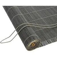 vidaXL Rollo Grau 90 x 220 cm Bambus