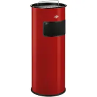 Wesco Standascher 50 in ROT inklusive Abfallvolumen 50 Liter / Mülleimer / Ascher