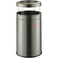 Wesco BIG ASH Standascher in GRAPHIT inklusive 120 Liter Abfallvolumen / Mülleimer / Ascher