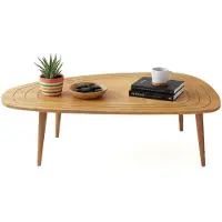 Dmora Couchtisch Beid 115x50x38h cm Braun mit Zeitungsablage