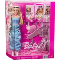 Barbie Deluxe Style-Puppe mit 4 Kleidungsstücken, 4 Zubehörteilen, 4 austauschbaren Händen und Farbwechsel-Haaren, Modepuppe, Weiblich, 6 Jahr(e), Mädchen, 330 mm, Mehrfarbig