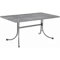 Mwh Universal Gartentisch - Material: Metall, Farbe: Eisengrau, Maße: 145 cmx90 cmx74 cm; 879005