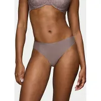 Triumph Slip "Body Make-Up Illusion Lace" florale Stretch-Spitze, hoher Beinausschnitt, weiche Microfaser