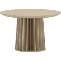 Ebuy24 Dope Esstisch Ø120/210 cm mit Auszug Natur.