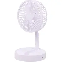 TECTOR White foldable and rechargeable desktop fan, 3 speeds, ø165 x 360 mm