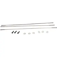 Zipp Cx-ray Straight Pull External 3 Units Spokes Schwarz 260 mm